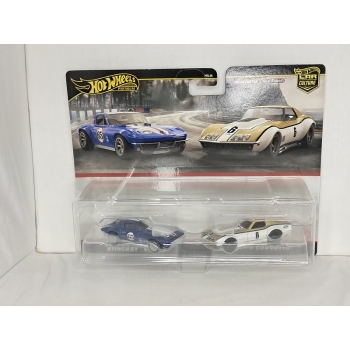 Hot Wheels 1:64 2 pack Premium - Copo Corvette & Custom Corvette Stingray Coupe